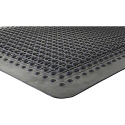 Enterprise Technology Solutions&nbsp;Genuine Joe  Anti Fatigue Mat, Rubber, Beveled Edge, 3'x5', Black