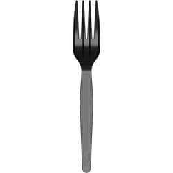 Enterprise Technology Solutions&nbsp;Dixie Foods  Cutlery,Fork,Disposable,SingleWrapped,Polystyrene,1000/CT,BK