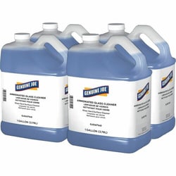 Enterprise Technology Solutions&nbsp;Genuine Joe  Glass Cleaner,Ammoniated,1 Gallon,4/CT,White