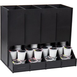 Enterprise Technology Solutions&nbsp;EMS Mind Reader LLC  Coffee Pod Dispenser,4 Compartments,120 Cap,BK