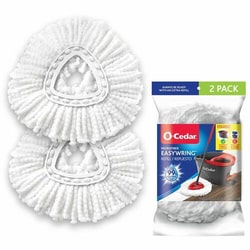Enterprise Technology Solutions&nbsp;O-Cedar  Mop Refill,f/Spin Mop,Microfiber,Washable,2/PK,White