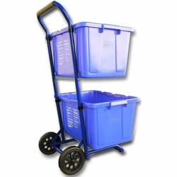 Enterprise Technology Solutions&nbsp;Five Star Products LLC  Cart,f/Recycling Bins,400lbCap.,Steel,Blue