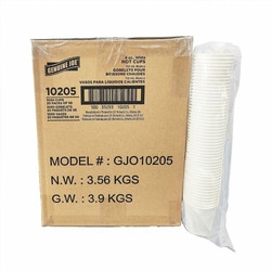 Enterprise Technology Solutions&nbsp;Genuine Joe  Cups,Disposable,f/Hot&Cold,Polyethylene-Lined,4oz,50/PK,20/CT,White