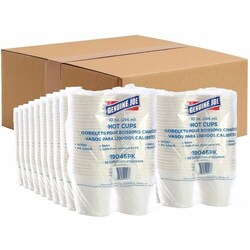 Enterprise Technology Solutions&nbsp;Genuine Joe  Hot Cups,Single Poly-Lined Wall,10oz,50/PK,5PK/BD,4/CT,WE