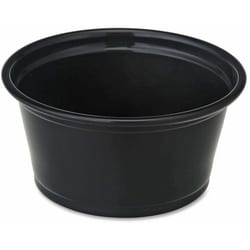 Enterprise Technology Solutions&nbsp;Genuine Joe  Portion Cups, 2oz, 50/BG, 50BG/CT, Black
