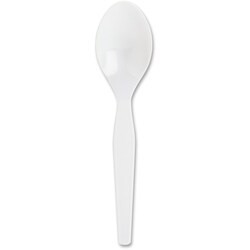 Enterprise Technology Solutions&nbsp;Genuine Joe  Spoons, Heavyweight, 1000/CT, White