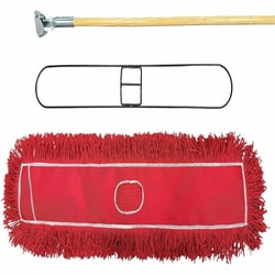 Enterprise Technology Solutions&nbsp;Genuine Joe  Dust Mop Kit,f/Dust&Allergens,w/Handle&Frame&Mophead,36