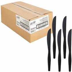Enterprise Technology Solutions&nbsp;Genuine Joe  Knife, Heavyweight, 1000/CT, Black