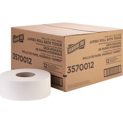 Enterprise Technology Solutions&nbsp;Genuine Joe  Bath Tissue Roll,Jumbo,2-Ply,3.3