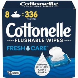 Enterprise Technology Solutions&nbsp;Kimberly-Clark Professional  Wet Wipes,Adult,Flushable,Alcohol&ParabenFree,42/PK,8/BX,White