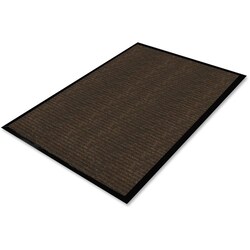 Enterprise Technology Solutions&nbsp;Genuine Joe  Dual Rib Indoor Mat, f/Hard Surface, 3'x5', Chocolate