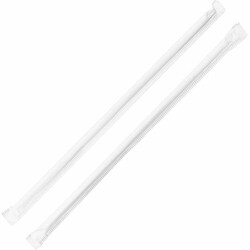 Enterprise Technology Solutions&nbsp;Genuine Joe  Straws,Individually Wrapped,7-3/4