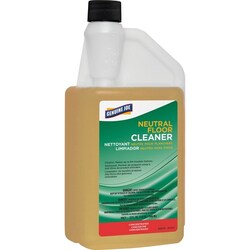 Enterprise Technology Solutions&nbsp;Genuine Joe  Floor Cleaner, Concentrated, Neutral pH, 32 oz, Yellow