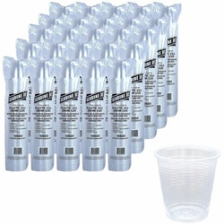 Enterprise Technology Solutions&nbsp;Genuine Joe  Cup, Transparent, Disposable, 5 oz., 100/BG, 25/CT, Clear