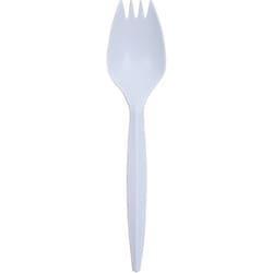 Enterprise Technology Solutions&nbsp;Genuine Joe  Sporks, Plastic, Medium-Weight, 1000/CT, White