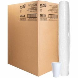 Enterprise Technology Solutions&nbsp;Genuine Joe  Foam Cups, 16oz, 25/PK, 20PK/CT, White