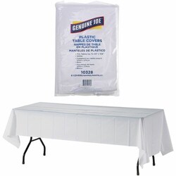 Enterprise Technology Solutions&nbsp;Genuine Joe  Table Covers, Plastic, 54