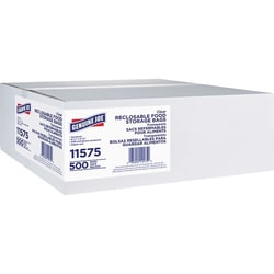 Enterprise Technology Solutions&nbsp;Genuine Joe  Food Storage Bags, Reclosable, Sandwich, 1.15mil, 500/BX, CL