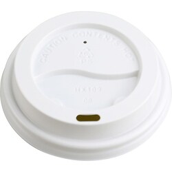 Enterprise Technology Solutions&nbsp;Genuine Joe  Hot Cup Lids, 8oz., 50/PK, White