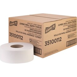 Enterprise Technology Solutions&nbsp;Genuine Joe  Bath Tissue Roll,Jumbo,2-Ply,3.3