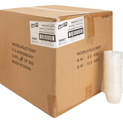 Enterprise Technology Solutions&nbsp;Genuine Joe  Portion Cups, 4oz., 50/BG, 50BG/CT, Clear