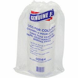 Enterprise Technology Solutions Genuine Joe Lid, f/ Paper Cup, 50/PK, Clear,