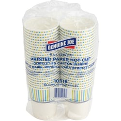 Enterprise Technology Solutions&nbsp;Genuine Joe  Paper Cups, Hot, 8 oz, 50/PK, MI