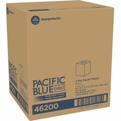 Enterprise Technology Solutions&nbsp;Georgia-Pacific  Facial Tissue, 2 Ply, Cube Box,100/Box,WE