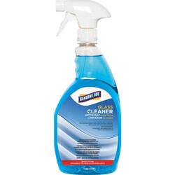 Enterprise Technology Solutions&nbsp;Genuine Joe  Glass Cleaner, Non-ammoniated, Spray Bottle, 32 oz, Blue