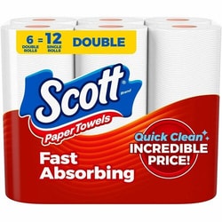 Enterprise Technology Solutions&nbsp;Kimberly-Clark Professional  Paper Towels,Double Roll,108/RL,6RL/PK,White