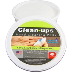 Enterprise Technology Solutions&nbsp;Lee  Hand Cleaning Pads, Pre-moistened, 60/Tub, White