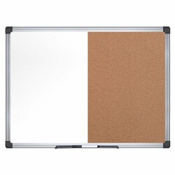Enterprise Technology Solutions&nbsp;Bi-silque  Combination Board, Dry-Erase/Cork, 36
