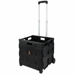 Enterprise Technology Solutions&nbsp;Business Source  MobileCrate,High-Cap,1.7 cu ft,TelescopHandle,NonMarWheels,60lbCap,18.25