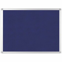 Enterprise Technology Solutions&nbsp;Bi-silque  Bulletin Board, Blue Fabric, 36