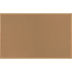Enterprise Technology Solutions&nbsp;Bi-silque  Cork Bulletin Board w/Oak Frame, 48