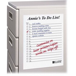Enterprise Technology Solutions&nbsp;C-Line  Dry-Erase Sheets, Self-Stick, 11