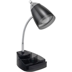 Enterprise Technology Solutions&nbsp;Victory Light USA LLC  Lamp,Desk,10W LED,w/2 Outlets/Organizer,Black/Chrome