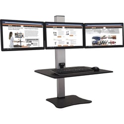 Enterprise Technology Solutions&nbsp;Victor Technology  Standing Desk, 3-Monitor Cap, 28