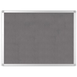 Enterprise Technology Solutions&nbsp;Bi-silque  Bulletin Board, Gray Fabric, 24