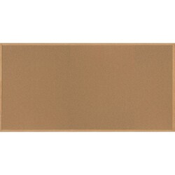 Enterprise Technology Solutions&nbsp;Bi-silque  Cork Bulletin Board w/Oak Frame, 4'x8', Oak