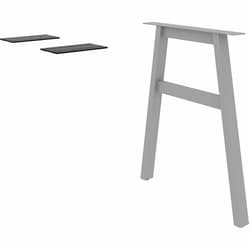 Enterprise Technology Solutions&nbsp;Lorell  Table Leg Return,A,CrossBar,MetalTube,PowderCoatFinish,23-1/4