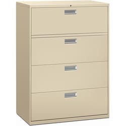 Enterprise Technology Solutions&nbsp;The HON Company  Lateral File, 4 Drawer, w/Lock, 42