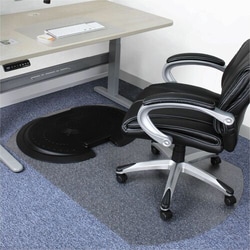 Enterprise Technology Solutions&nbsp;FloorTex  Chairmat,Sit-Stand,f/Low/Med-Pile Carpet,62