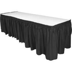 Enterprise Technology Solutions&nbsp;Genuine Joe  Table Skirting, Pleated Polyester, 29