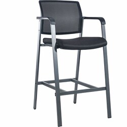 Enterprise Technology Solutions&nbsp;Lorell  Stool, f/Guests, Mesh Back, 23-5/8