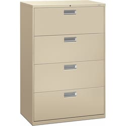 Enterprise Technology Solutions&nbsp;The HON Company  Lateral File, 4 Drawer, w/Lock, 36