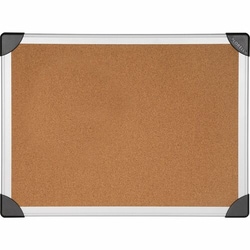 Enterprise Technology Solutions&nbsp;Lorell  Cork Board, 6'x4', Aluminum, Silver/Brown