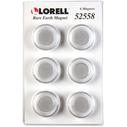 Enterprise Technology Solutions&nbsp;Lorell  Rare Earth Magnet, f/Glass Boards, 1-1/5