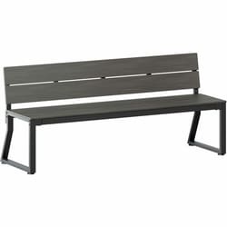 Enterprise Technology Solutions&nbsp;Lorell  Bench,w/Backrest,Outdoor,Faux Wood,72
