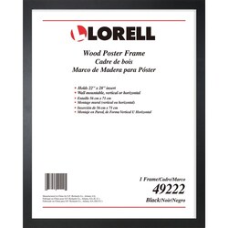 Enterprise Technology Solutions&nbsp;Lorell  Frame f/Posters,Vertical/Horizontal,Wood,22